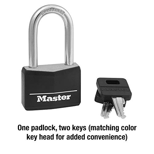 Master Lock Covered Aluminum Lock, Locker Lock with Key, Key Lock for Outdoors, 1 Pack, 141DLF