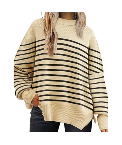 Image of SEMATOMALA Women's Oversized Plain Batwing Sweaters Fall Winter Crewneck Trendy Pullover Knit Jumper Tops