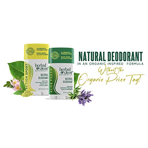 Herbal Clear Naturally Aloe Fresh Deodorant, 2.65 Ounce #TOP5