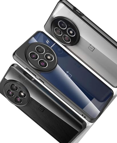 Image of Hybrid Shockproof Back Cover Case for OnePlus 13R 5G | Hard Back Cover Case for OnePlus 13R 5G (PC & TPU, Transparent Clear Back)