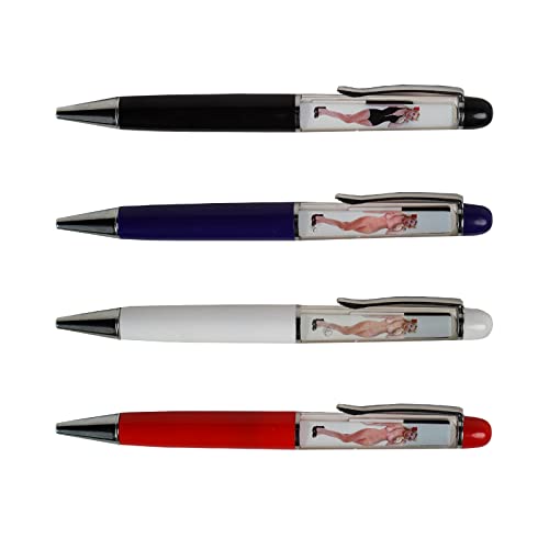 Image of Funny Pens Naked Girl Pen Floating Floater Tip And Strip Pen Girl Strips When You Turn Her Upside Down Pack of 1PCS(White)