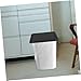 TIDTALEO Stainless Steel Recessed Trash Bin Lid Flap Design Kitchen Sink Garbage Can Cover Sturdy Countertop Lid for Home Use