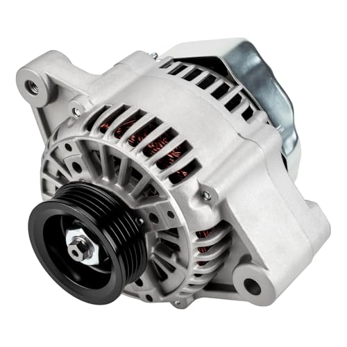 Image of PHILTOP Alternator Compatible With 1993-1994 Tercel, 1995-1998 Tercel Automatic, 1993-1998 Paseo(70 Amp) 13486N 12V CW 4-Groove Pulley
