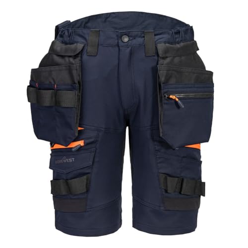 Bermuda de travail Portwest DX4 marine taille L 48 avec poches amovibles.