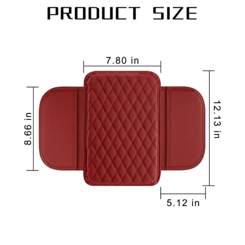 image for Mandark Car Center Console Cover, Microfiber Leather Vehicle Armrest P