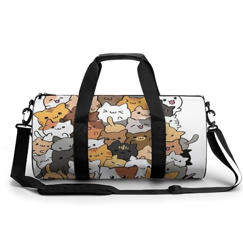 Sac de sport gym chats en coupe 45cm : fini le manque de place en voyage