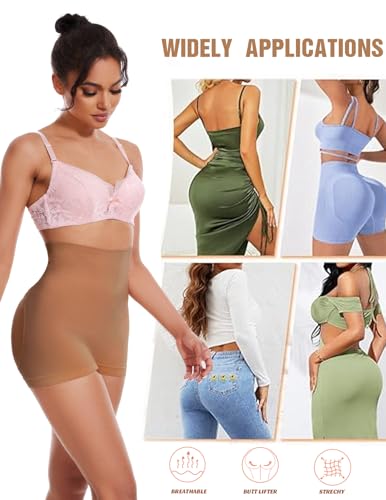 Image of Zimi Collection Tummy Control High Waist Butt Lifter Panties Padded Underwear for Women Hip Enahncer Body Shaper Boyshort