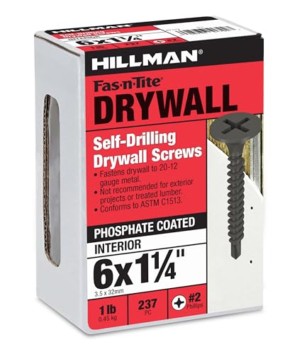 Hillman Self Drilling Drywall Screw 6 x 1-1/4-Inch