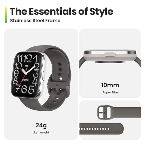 Image of Amazfit Bip 5 Unity Certified Renewed Smart Watch Fitness Activity Tracker with 11-Day Battery, 120+ Sports Modes, Health Monitoring, Compatible with Android & iPhone, Charcoal (Renewed)