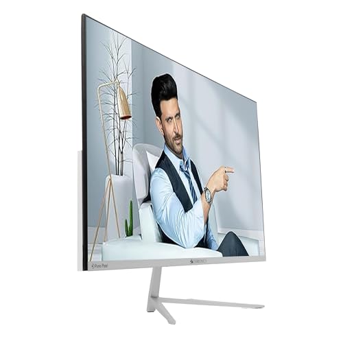 Image of ZEBRONICS A27FHD LED Monitor, 27 inch (68.58cm), 250 nits, 75hz, Slim Design, FHD, 1080p, Wall Mountable, VGA, HDMI, Ultra Slim Bezel, Metal Stand, Built-in Speakers, Widescreen Monitor