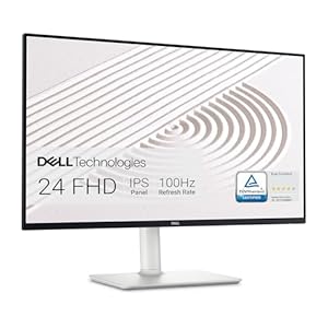 Dell S2425HS Monitor – 23.8 Inch, FHD (1920×1080) Display, 100Hz Refresh Rate 1500:1 Contrast Ratio, TÜV Rheinland Eye Comfort 4 Star, Integrated 2x5W Speaker, Height/Tilt/Swivel/Pivot – Ash White