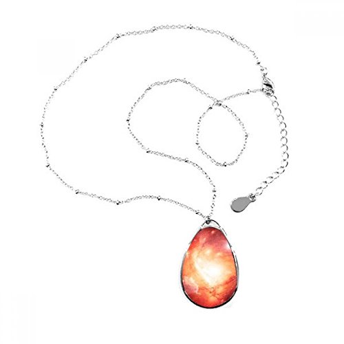 Bijoux collier rose fantaisie et sa chaîne : idée cadeau originale