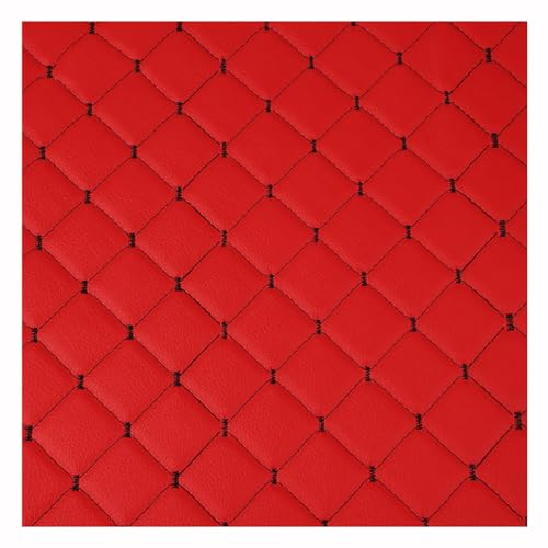Similicuir vintage rouge 160cm large tissu faux cuir au mètre pour loisirs créatifs