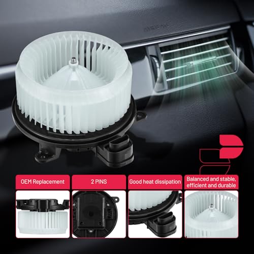 Image of BDFHYK AC Heater Blower Motor Fan 700298 Compatible with 2008-2022 Toyota Sequoia 2011-2020 Toyota Sienna,HVAC Blower Motor Assembly Replacement for 871030C051 87103-0C051 TO3126128