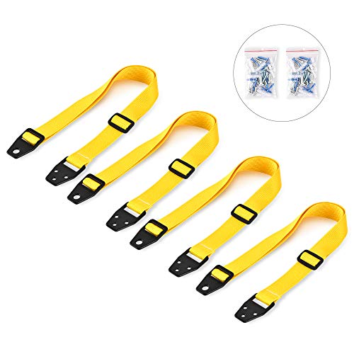 Otraki 耐震グッズ 転倒防止ベルト 4本セット 改良ベルト ネジ 断裂しにくい 地震対策 赤ちゃん保護 長さ調整可能 耐震ベルト テレビ 本棚 食器棚 家具 落下防止 ベビーガード 高強度ナイロン材質 黒 Otraki の感想 ブクログ