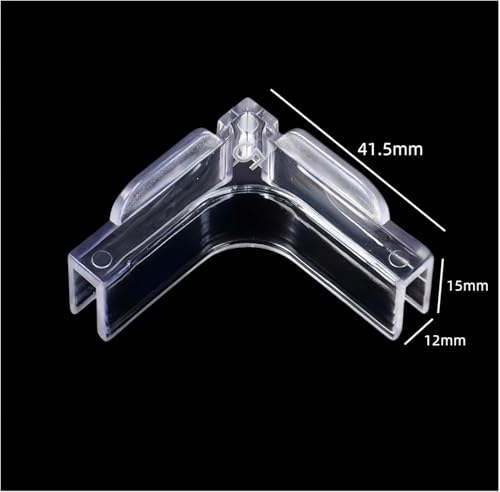 CAASFOOY Pack of 12 Soft Aquarium Covers 5mm Acrylic Corner Protectors High Strength Easy Installation (Transparent) - Image 3