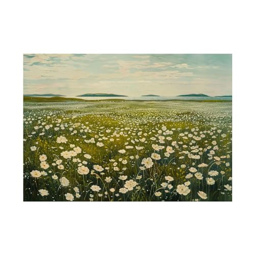 Toile non tissée art paysage rétro grand format pour habiller un mur