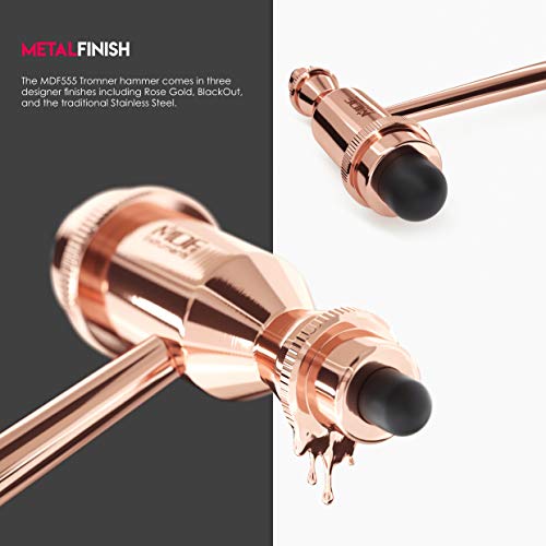 Martillo de reflejo neurológico MDF Rose Gold Tromner con punta y diapasones miniatura 6