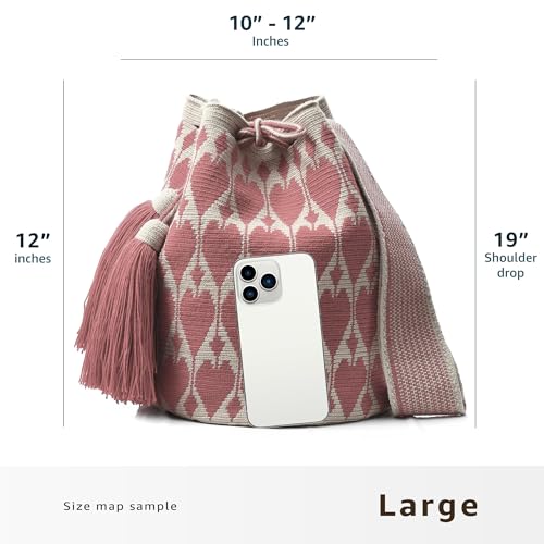 Image of WYOU Designer Collection Wayuu Hand-Crochet Woven Bag - Boho Crossbody, Colorful Purses for Women
