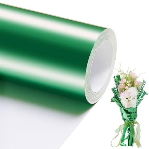 PENPRIS 17in X 49Ft Green Metallic Wrapping Paper Roll