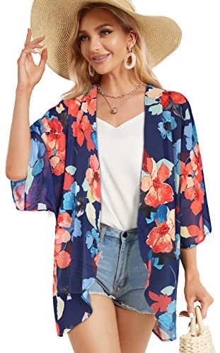 Image of Swimsuit Coverups for Women Sarong Beach Bikini Wrap Sheer Short Skirt Chiffon Scarf for Swimwear