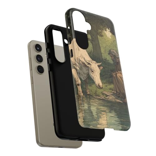 Coque Samsung S24 Plus Riverbank rigide mate motif vache blanche - 4