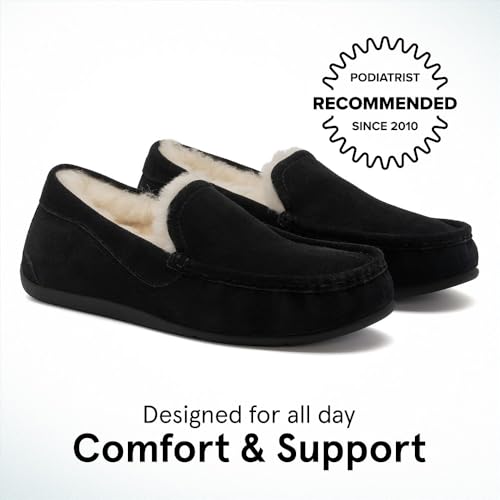 ABEO Amble Women's Metatarsal Slippers | House Shoes for Women | Shearling Lined | Built-In Cozy Wool Orthotic2