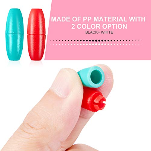 120 Pieces Breakaway Clasps For Necklace Plastic Breakaway Safety Clasps For Lanyard Clasp Bead Barrel Connectors For Necklace Bracelet Jewelry (Vivid Colors) #TOP2