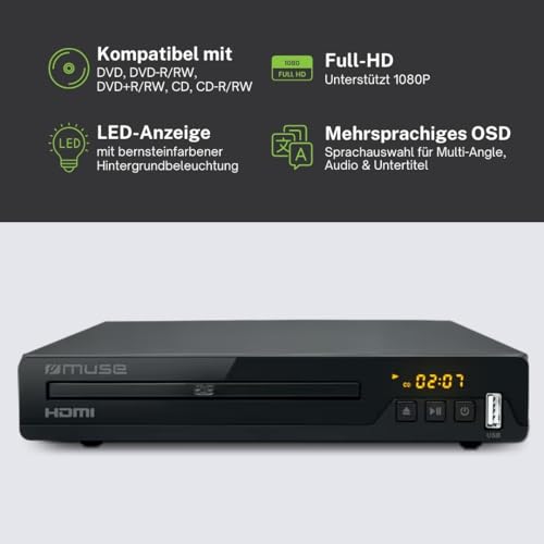 Lecteur DVD MP3 MUSE M55DV lecteur CD XVID de salon avec télécommande - 3