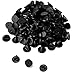 AIEX 100 Stück Schmetterlingsverschluss, Pins aus Gummi, Steckverschluss für Anstecknadeln, Herstellung von Schmuck, Hüten, Abzeichen, Uniform (schwarz, 11,5 mm Durchmesser) Baby,Schwarz günstig Kaufen-AIEX 100 Stück Schmetterlingsverschluss, Pins aus Gummi, Steckverschluss für Anstecknadeln, Herstellung von Schmuck, Hüten, Abzeichen, Uniform (schwarz, 11,5 mm Durchmesser)