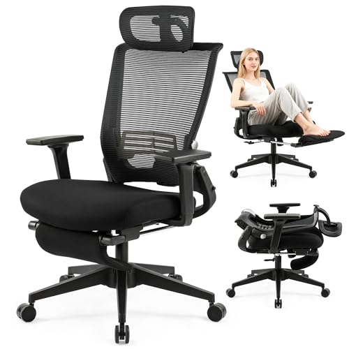 Wofbing Klappbar Bürostuhl mit Fußstütze, Ergonomisch...