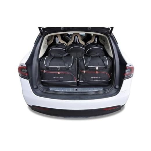 KJUST Bilväskor Set 7 st kompatibel med TESLA MODEL X 2016 - Trunk dedikerade