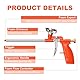 LYCXAMES PU Schaumpistole, 2 Stück Bauschaumpistole, Profi-Dosierpistole aus Metall, Pistolenschaum mit ergonomischem Kunststoffgriff für Heimwerker und Profi zum Verfüllen Abdichten, Orange