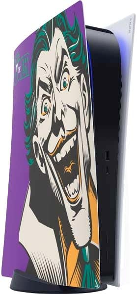 Skinit Decal Gaming Skin Compatible with PS5 Digital Edition Console - Officially Licensed The Dark Knight Why So Serious Design