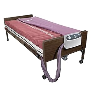Drive Medical 14027 Med-Aire Low Air Loss Mattress Replacement System with Alternating Pressure, Dark Purple