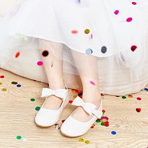 Image of Felix & Flora Toddler Flower Girl Dress Shoes - Girl Ballet Flats Party School Shoes Wedding