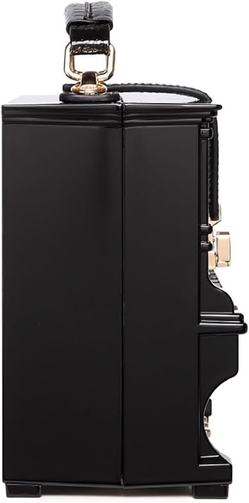 Piano Shaped Purse Handbag Women Box Shaped Party Evening Top Handles Bag Novelty Clutch Crossbody Bag | Piano Shaped, Party, Evening, Top Handles, Bag, Novelty - Image 4