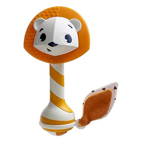 Tiny Love Teether Rattle Leonardo, Fun Baby Teether, Lion Teething Toy, 3m + Cover