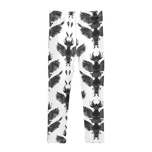 Girls' Athletic Leggings Ankle Length Yoga Dance Pants Kids Teen 4T2