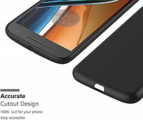 Image of Mobile Back Cover Case for Moto G4 Plus (Silicone Case|CameraProtection|Black SC1510)