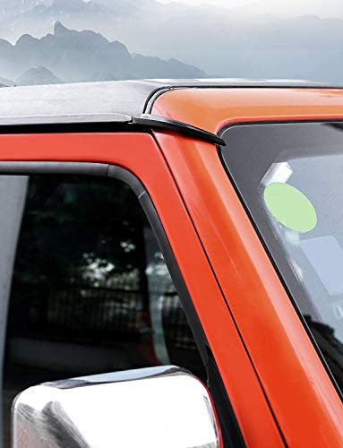 BulbForst Rain Gutter Extension for 2021-2018 Jeep Wrangler JL JLU w/Hard Top Water Gutter Block to Avoid The Rain or Water Leak into Your Jeep