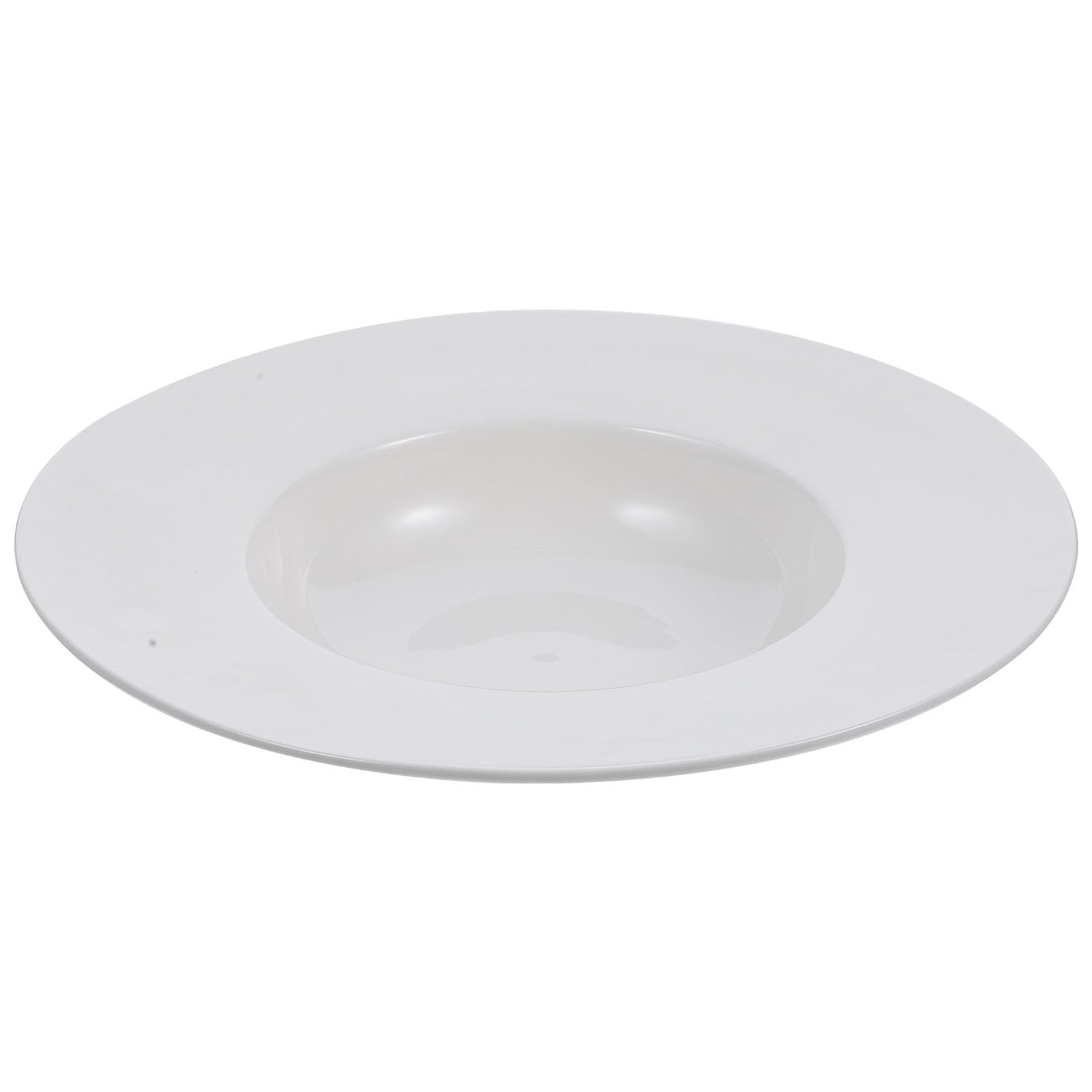 SHERCHPRY Suppenschalen Pastaschalen Teller Weiß Salatschalen Porzellan Tiefe Spaghettiteller Breiter Rand Pastateller Salat-Servierschalen Flache
