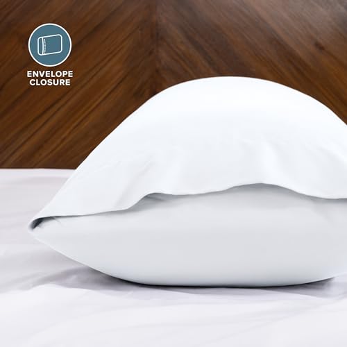 Image of Bare Home Microfiber Body Pillow Cover - Ultra Soft & Cooling - Double Brushed - Envelope Closure - Easy Care (21''x54'' Body Pillow Cover, White)