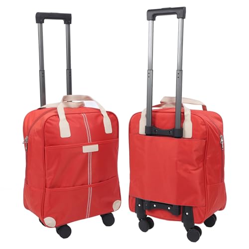 Carry On Luggage Set,Orange Color Rain Proof Oxford Cloth, Expandable Travel Suitcase with Password Lock Durable Lightweight Spinner Wheels Airport Approved3