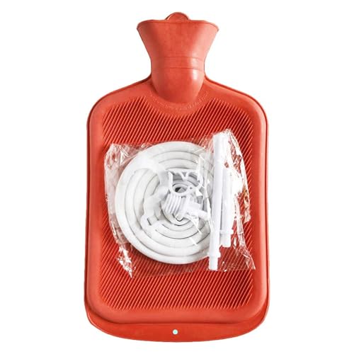 Conjunto de 2 piezas ，Mejor Limpieza de Colon ，Bolsa de Máquina de limpiezacon Tubo , Botella de Agua Caliente, Café, Ducha, Irrigador y Kit de Enema para Adultos en Casa, Limpieza de Colon Azul
