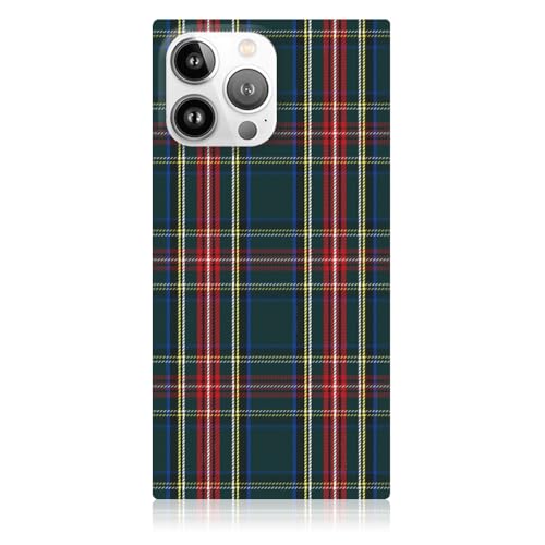 Flaunt Official Square iPhone 15 Pro Case - Green Plaid - image 1