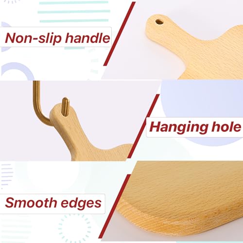 Set 6 Tablas de Cortar de Madera con Mango miniatura 3