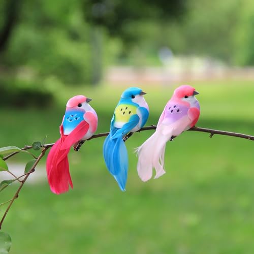Pájaros artificiales con clip que traen la alegría de la primavera a casa 5
