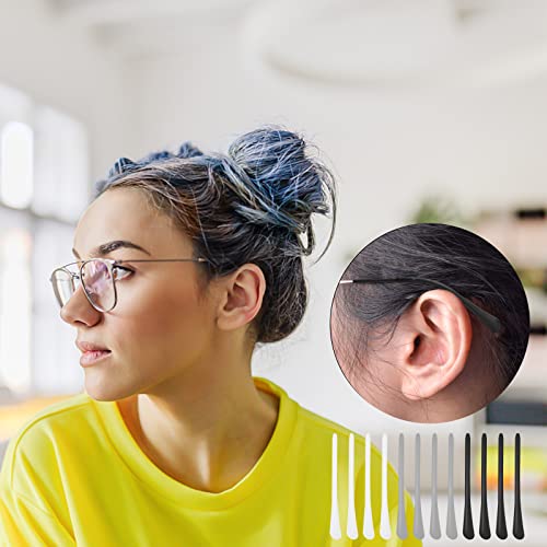 KYSUN 6 Paires Crochet D'Oreille de Lunettes, Crochet D'oreille Antidérapant en Silicone, Appareils de Fixation, D'embouts de Lunettes pour Lunettes et Lunettes de Soleil (Noir Blanc et Gris) - Image 8