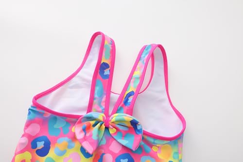 Image of Akokvlar Girl One Piece Swimsuit with Skirt Bathing Suit Swimwear 3-16Y